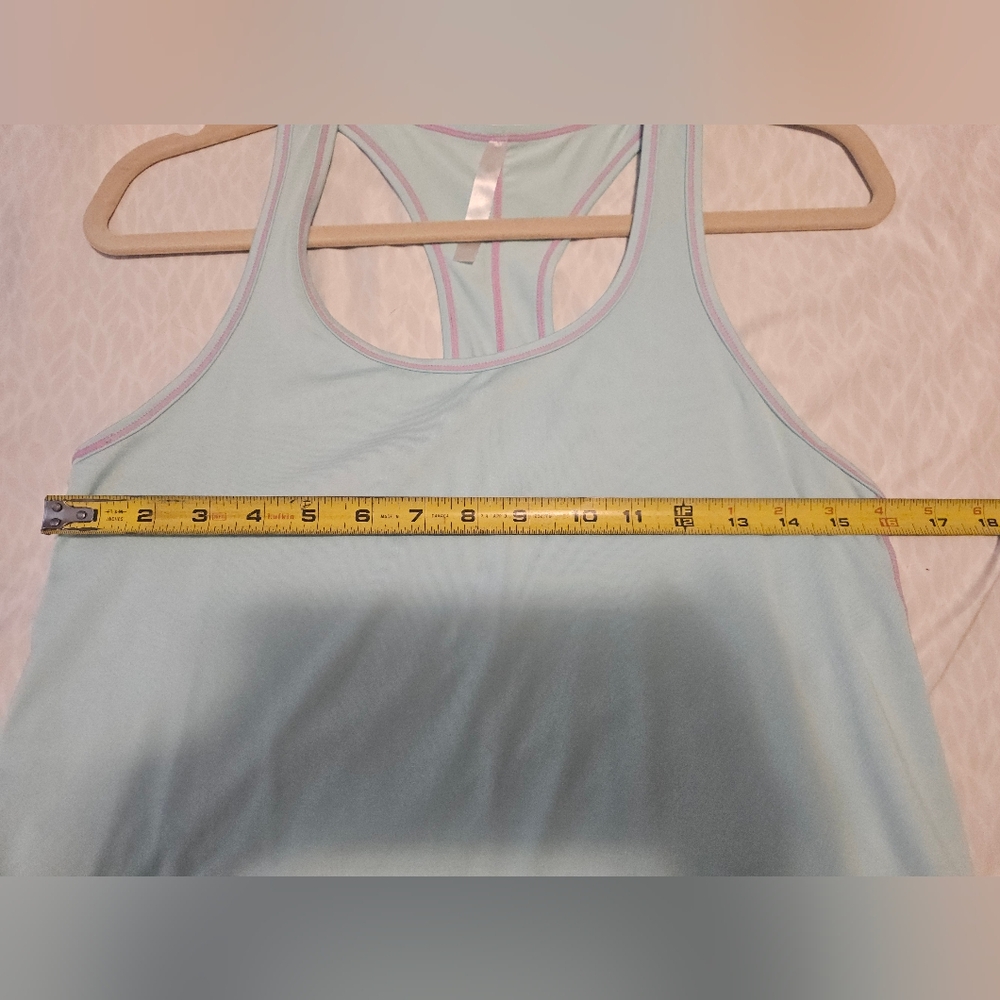 Performance Racerback Tank Top - Aqua - Picture 7 of 10